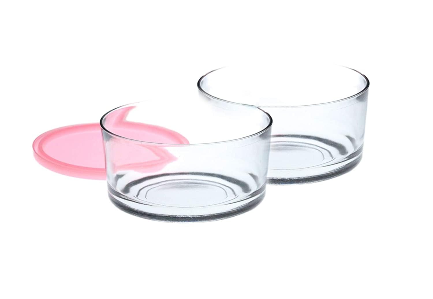 Feelopie Freezowarm Heavy Glass Bowl With Lid||Transparent Glass||Use For As A Mixing And Serving Bowls Set For Cereal,Salad,Ric